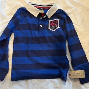 Rebel (Primark)  Blue Striped Polo Shirt